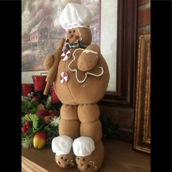 Rare Vintage Large Gingerbread Man Decor - Picture 4 of 12